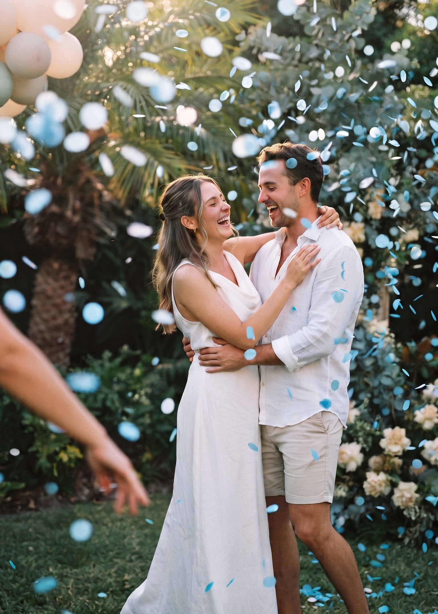 Gender Reveal Confetti Cannon — Pink or Blue Rice Paper