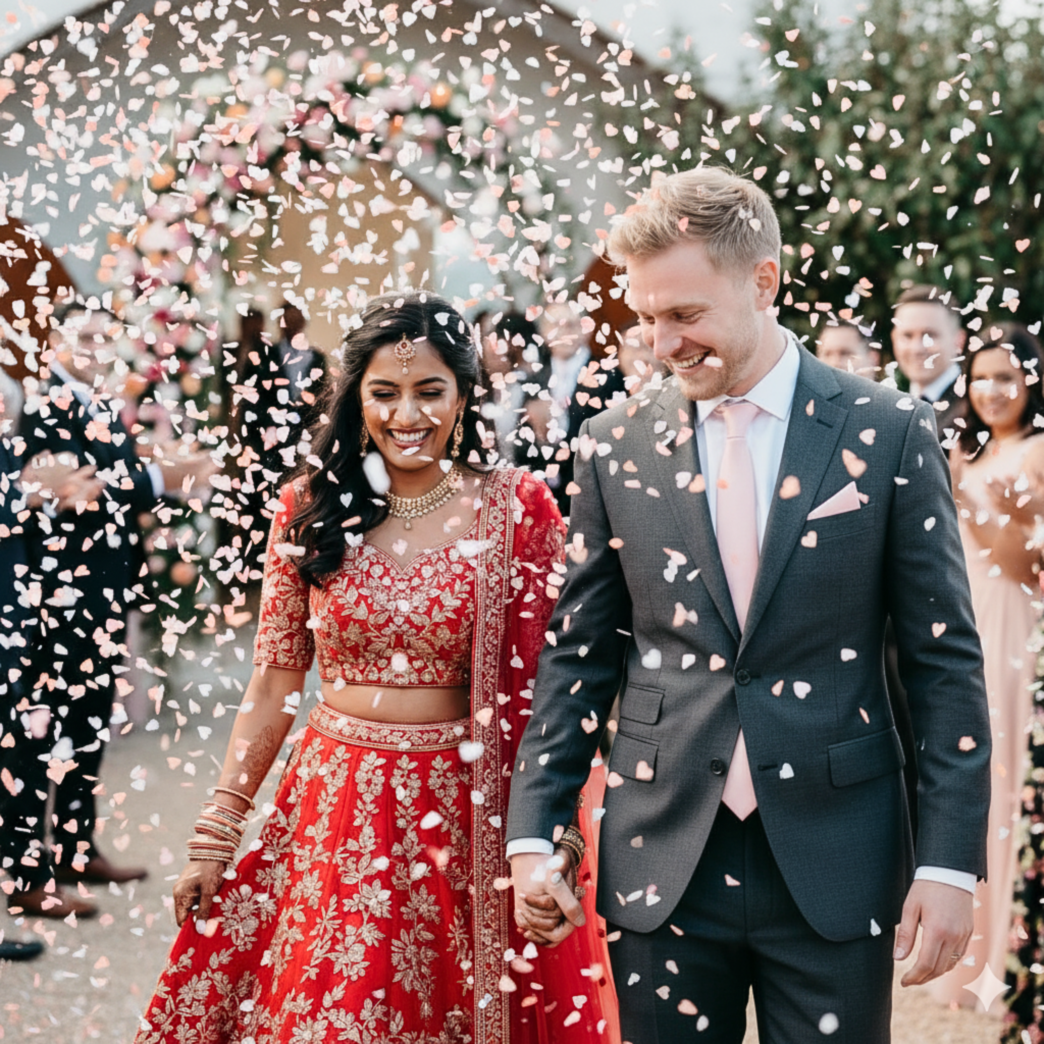 Sunset Heart Biodegradable Confetti