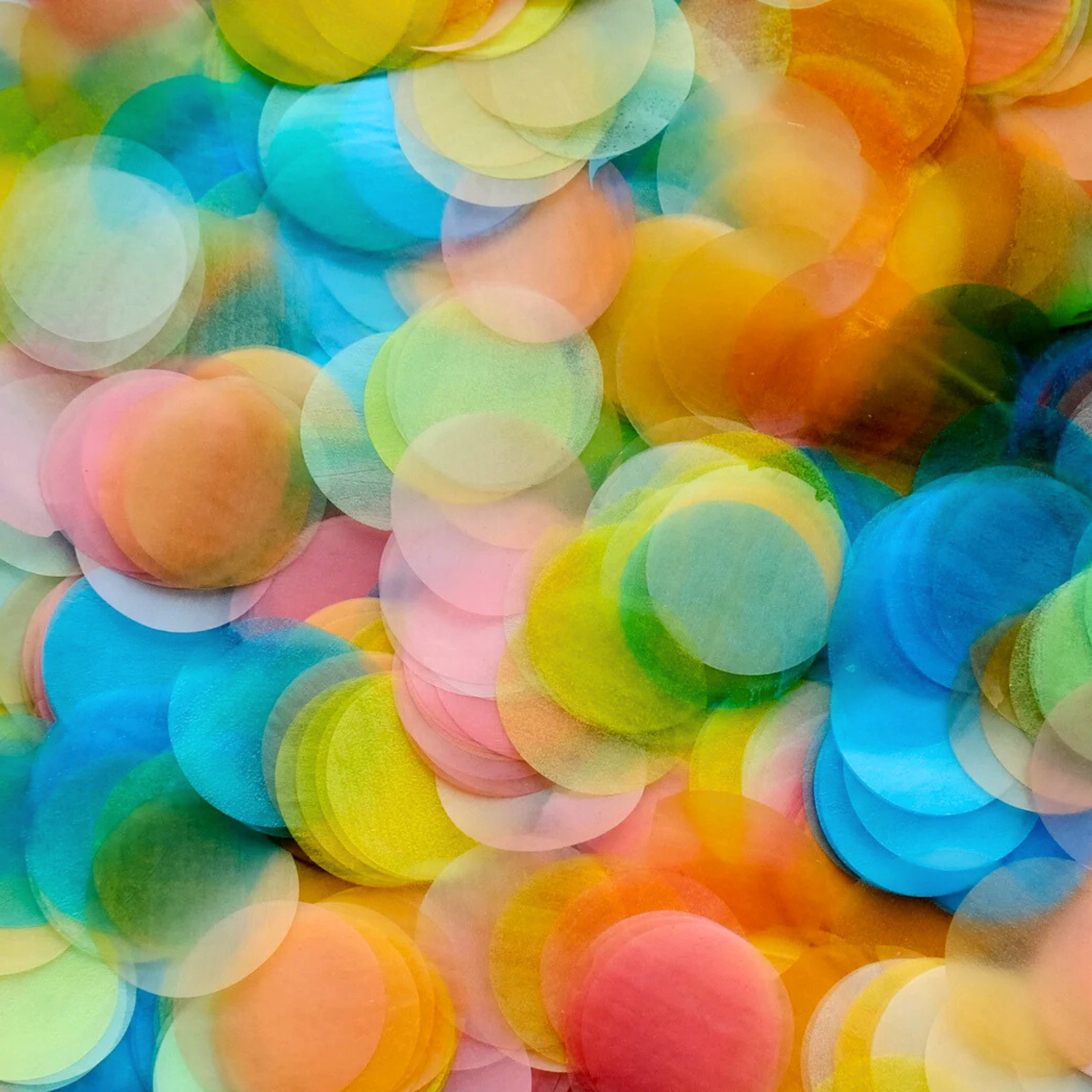 Rainbow Circle Biodegradable Confetti
